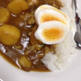 ゆで卵の節約☆カレーライス(*^^*)